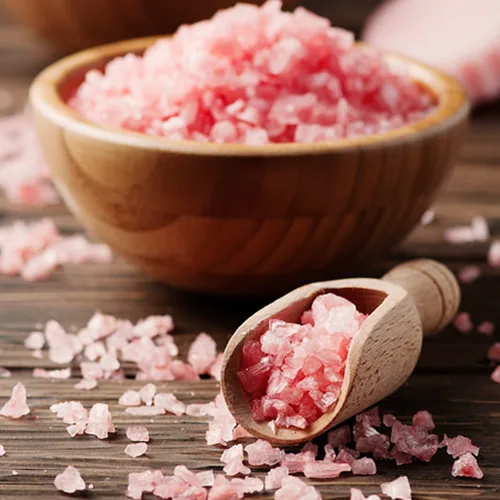 Mineral salt crystals